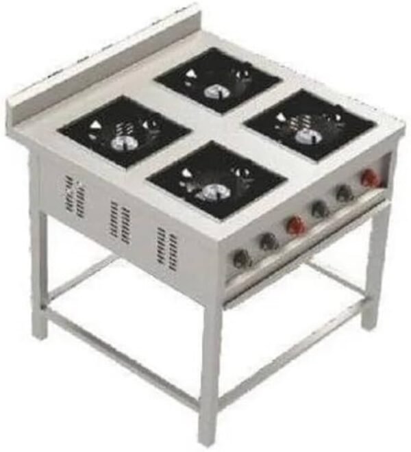 Four Burner Conti Range without Under Shelf Size (LXWXH) 34"X34"X34"+6", Casting 12"X12"