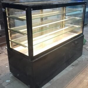 Cold Display Counter with Black Powder Coated Below Size (LXWXH) 48"X24"X50" Base + 3 Shelf