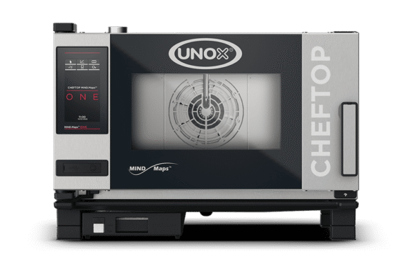Unox Combi Oven XEVC-0311-E1RM (3 GN 1/1 Trays) 5 kW 67mm Tray Spacing Door Opening Type Hinge on the left side