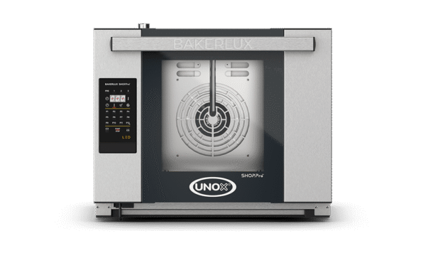 Unox Convection Oven XEFR-04HS-ELDP Integrated Water Pump (4 Trays) 3.5 kW Arianna LED Steam Function Tray Size 460 × 330 mm Drop down opening