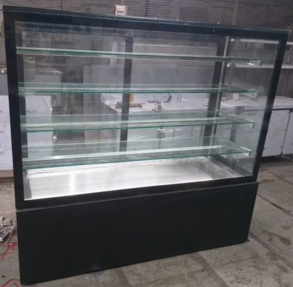 Cold Display Counter with Black Powder coated Below Size (LXWXH) 60"X24"X54" Base + 4 Shelf