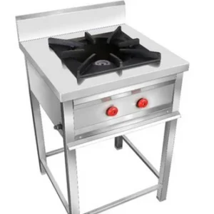 Single Burner Gas Range without Under Shelf Size (LXWXH) 24"X24"X30" Inches, Casting 18"X18"