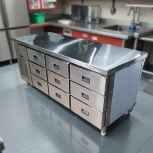 SS 9 DRAWER UNDER COUNTER REFRIGERATOR, THOMSON & THOMSONS