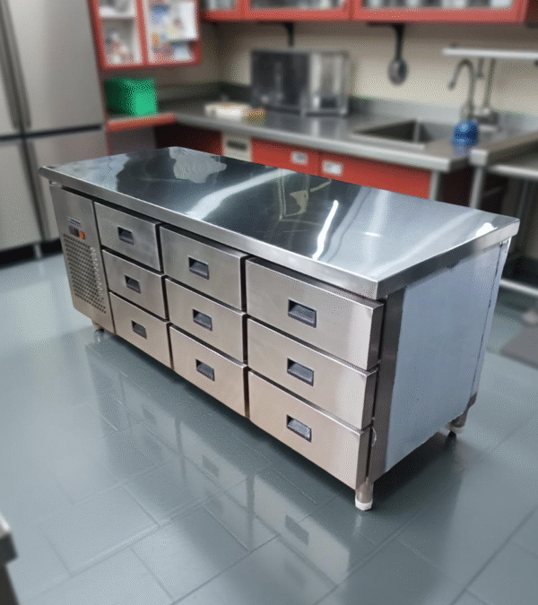 SS 9 DRAWER UNDER COUNTER REFRIGERATOR, THOMSON & THOMSONS
